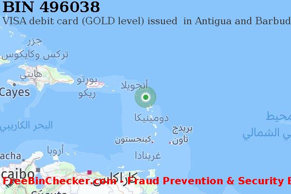 496038 VISA debit Antigua and Barbuda AG قائمة BIN