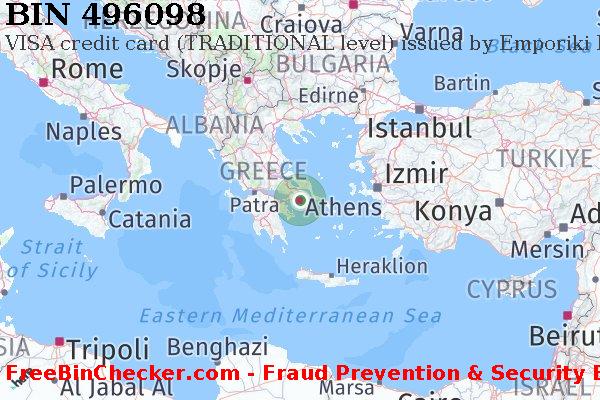 496098 VISA credit Greece GR BIN List