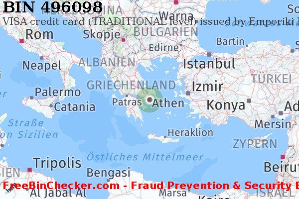 496098 VISA credit Greece GR BIN-Liste