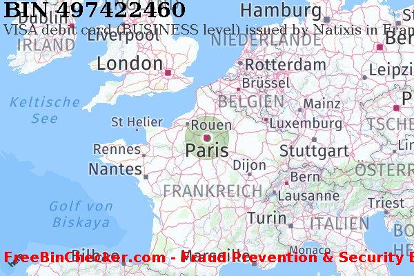 497422460 VISA debit France FR BIN-Liste