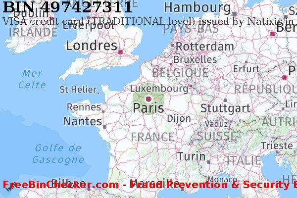 497427311 VISA credit France FR BIN Liste 