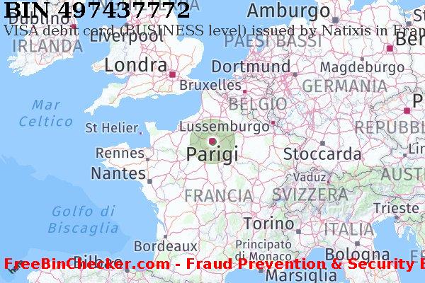 497437772 VISA debit France FR Lista BIN