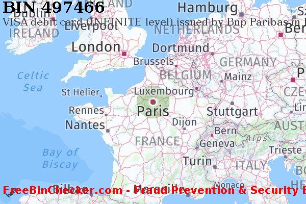 497466 VISA debit France FR BIN List