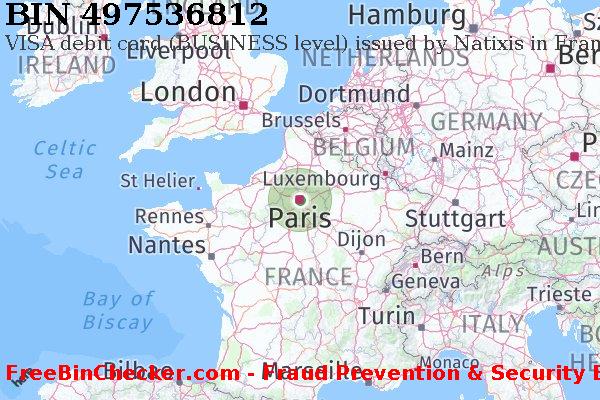 497536812 VISA debit France FR BIN List