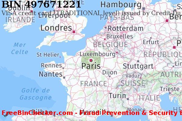 497671221 VISA credit France FR BIN Liste 
