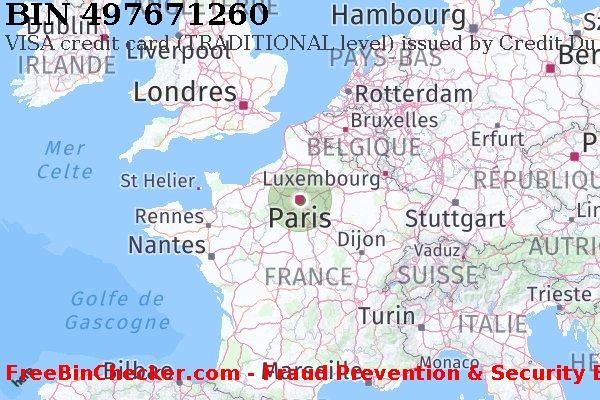 497671260 VISA credit France FR BIN Liste 