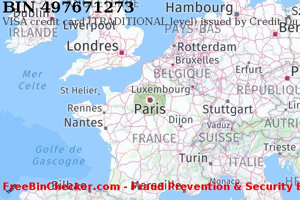497671273 VISA credit France FR BIN Liste 