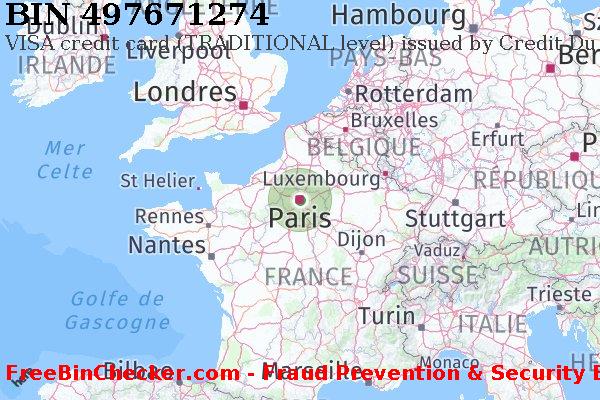 497671274 VISA credit France FR BIN Liste 
