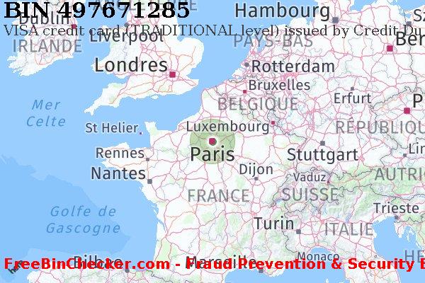 497671285 VISA credit France FR BIN Liste 