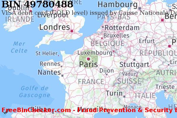49780488 VISA debit France FR BIN Liste 