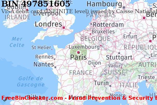 497851605 VISA debit France FR BIN Liste 