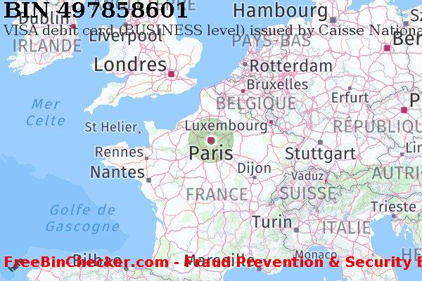 497858601 VISA debit France FR BIN Liste 