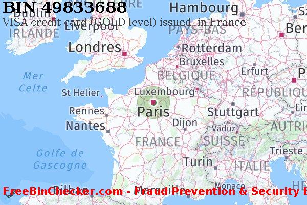 49833688 VISA credit France FR BIN Liste 