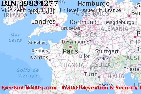 49834277 VISA debit France FR Lista de BIN