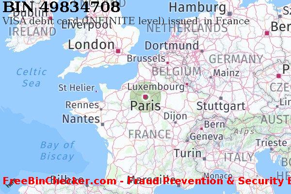 49834708 VISA debit France FR BIN List