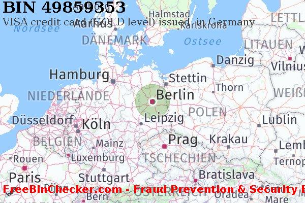 49859353 VISA credit Germany DE BIN-Liste