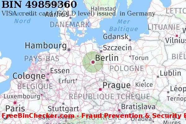 49859360 VISA credit Germany DE BIN Liste 