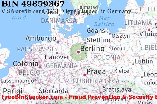 49859367 VISA credit Germany DE Lista BIN
