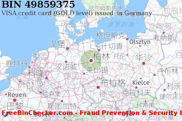 49859375 VISA credit Germany DE BIN列表