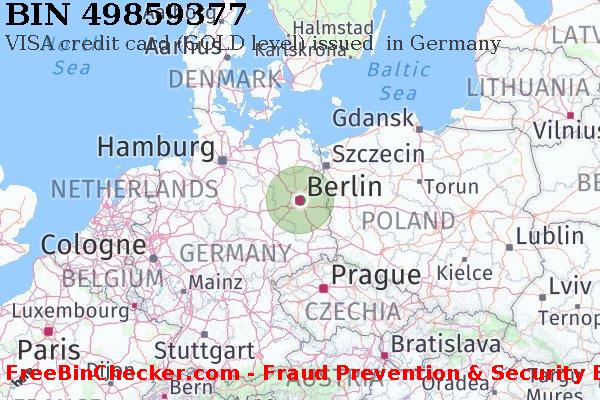 49859377 VISA credit Germany DE Lista de BIN