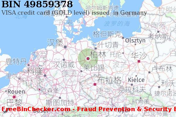 49859378 VISA credit Germany DE BIN列表