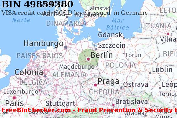 49859380 VISA credit Germany DE Lista de BIN