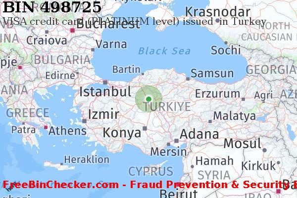 498725 VISA credit Turkey TR BIN List