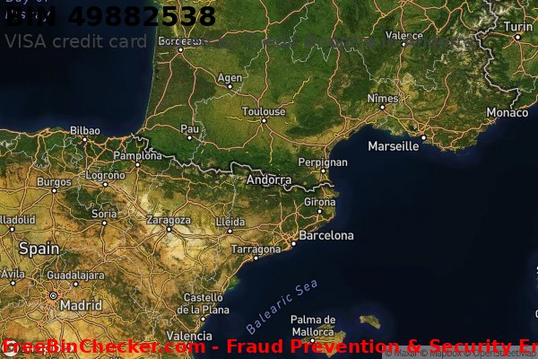 49882538 VISA credit Andorra AD BIN List