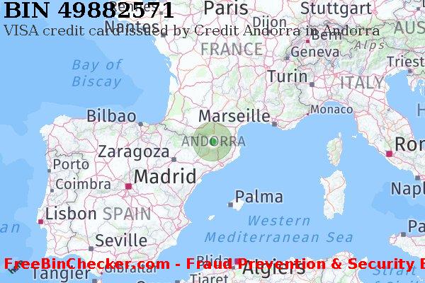 49882571 VISA credit Andorra AD BIN List
