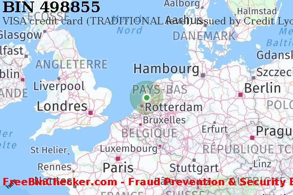 498855 VISA credit The Netherlands NL BIN Liste 
