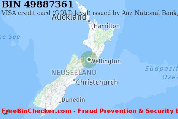 49887361 VISA credit New Zealand NZ BIN-Liste