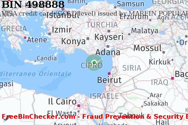 498888 VISA credit Cyprus CY Lista BIN