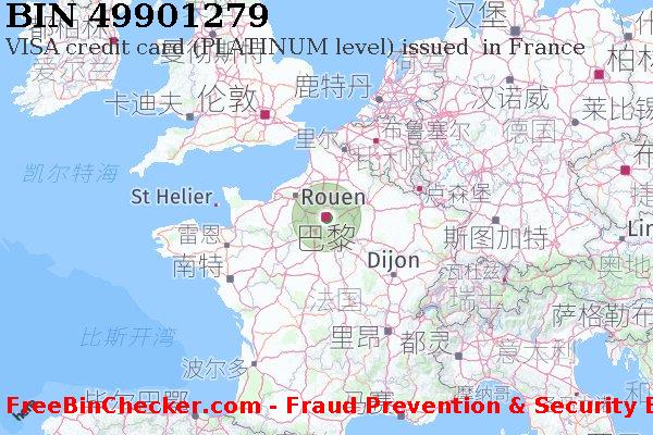 49901279 VISA credit France FR BIN列表