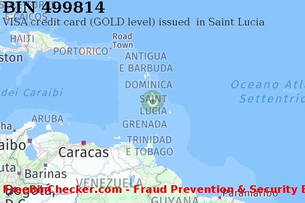 499814 VISA credit Saint Lucia LC Lista BIN