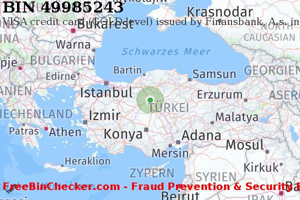49985243 VISA credit Turkey TR BIN-Liste