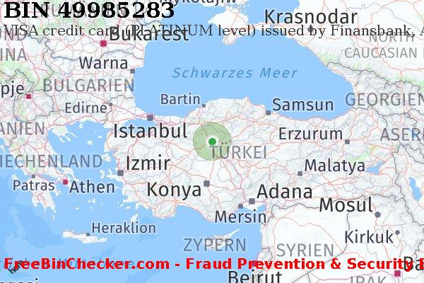 49985283 VISA credit Turkey TR BIN-Liste