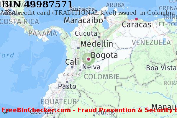 49987571 VISA credit Colombia CO BIN Liste 