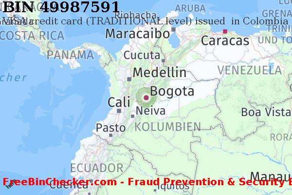 49987591 VISA credit Colombia CO BIN-Liste