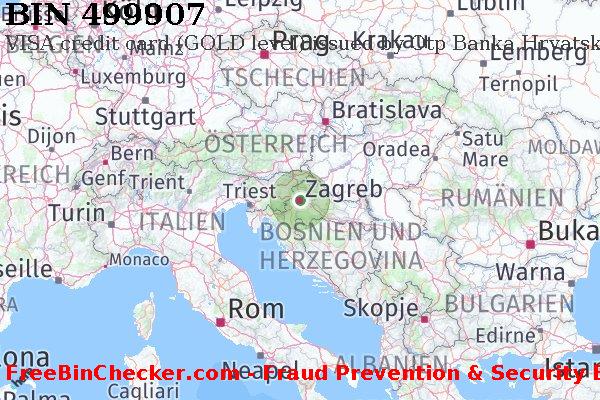 499907 VISA credit Croatia HR BIN-Liste