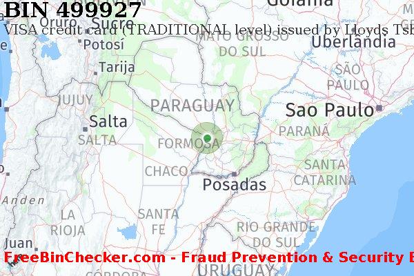 499927 VISA credit Paraguay PY BIN-Liste
