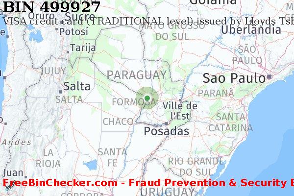 499927 VISA credit Paraguay PY BIN Liste 
