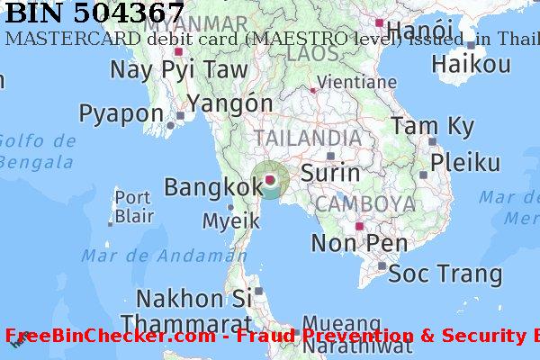 504367 MASTERCARD debit Thailand TH Lista de BIN