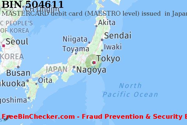 504611 MASTERCARD debit Japan JP BIN List
