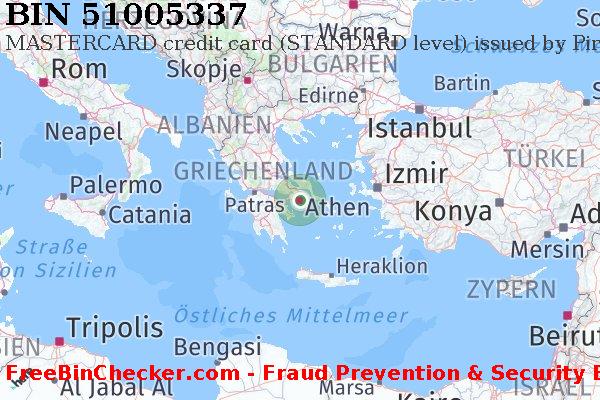 51005337 MASTERCARD credit Greece GR BIN-Liste