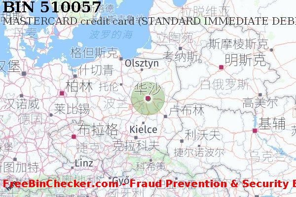 510057 MASTERCARD credit Poland PL BIN列表