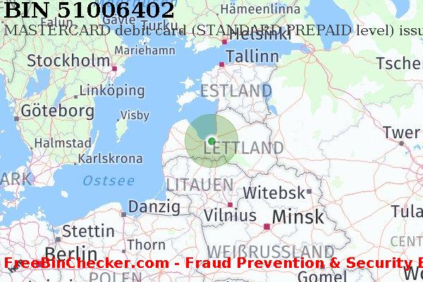 51006402 MASTERCARD debit Latvia LV BIN-Liste