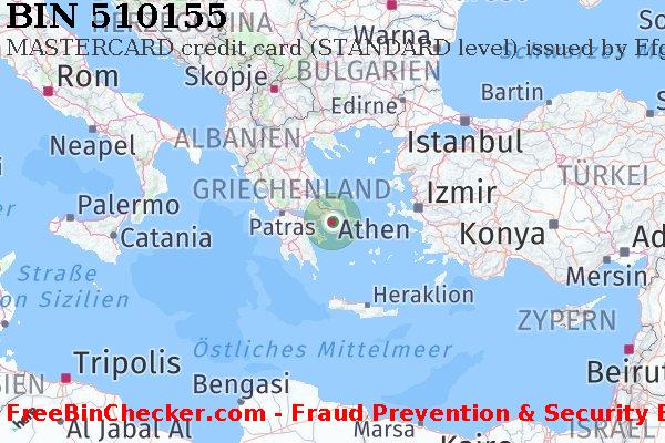 510155 MASTERCARD credit Greece GR BIN-Liste