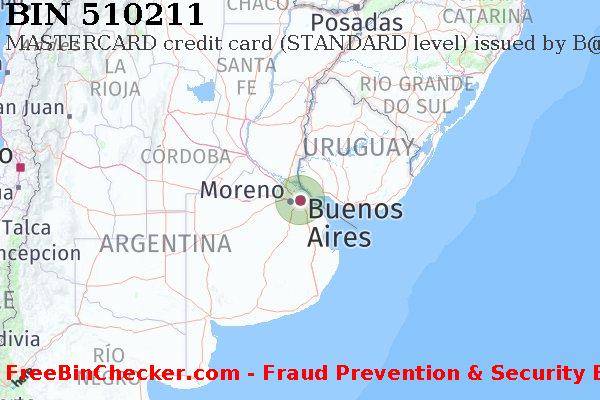 510211 MASTERCARD credit Argentina AR BIN List