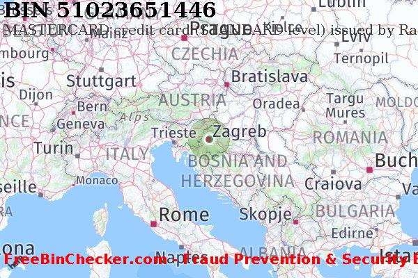 51023651446 MASTERCARD credit Croatia HR BIN List