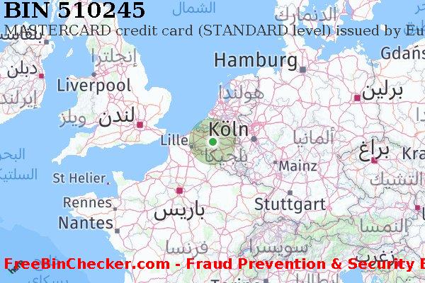 510245 MASTERCARD credit Belgium BE قائمة BIN